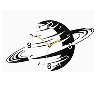 WBDWWTD Wall Clock Silent Wall Clock Round Creative Planet Clock Space Digital Clock Living Room Home Acrylic Wall Clock Wall Clocks