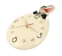 WBDWWTD Wall Clock Vintage Decor Crafts for Kids Dinosaur Deign Clock Office Light Luxury Dinosaur Eggs