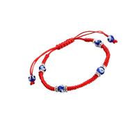 WBDWWTD Weaving Bracelet Matching Bracelets for Couples Stretchy Charm s Feng Shui Beaded Handmade Couple Wristband Manual Red