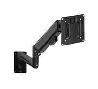 WBDWWTD Work Aluminum Single Monitor Wall Mount, Full Motion Pneumatic Spring Arm for Screens up to Inches and 19.8 lbs, MAX VESA 100x100 Play(Black)
