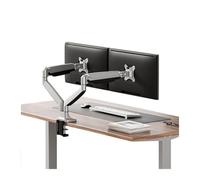 WBDWWTD Work Dual Monitor Desk Mount for MAX Inch, 19.8 lbs Screen, Aluminum Arm Adjustable Gas Spring Play