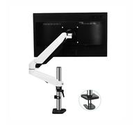 WBDWWTD Work Single Monitor Arm, Desk Mount Stand for Screens Holds 4.4-17.6 lbs, Fully Adjustable Gas Spring with Grommet Base Play(200mm)