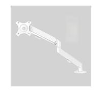 WBDWWTD Work Single Monitor Mount, Arm Desk, Fully Adjustable Gas Spring Fits Flat/Curved Monitors Within 19.8 lbs Play(White)