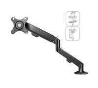 WBDWWTD Work Single Monitor Mount, Arm Desk, Fully Adjustable Gas Spring Fits Flat/Curved Monitors Within 19.8 lbs Play(Black)
