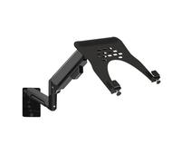 WBDWWTD Work Wall Mount Monitor Arm with Laptop Tray, Aluminum Gas Spring Full Motion Fits MAX Inch, lbs Screens/ 10-17" Play(Black)