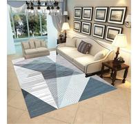 WBDYMX Decoracion Dormitorio Matrimonio alfombras Grandes 120x180CM floorpad BLU Alfombra geométrica de Color Gris Cambio Gradual Gamer Salon Pelo Corto