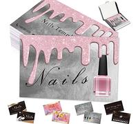 WBgjsnklbnl Tarjetas de visita personalizadas con logotipo, código QR, tarjetas de uñas personalizadas 1000 500 200 100 para pequeñas empresas, impresión de doble cara