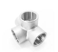WBHFOIKNMS 1/4" 3/8" 1/2" 3/4" 1" 1.25" 1.5" 2" BSPT Female 4 Ways Corner Cross 304 Stainless Steel Pipe Fitting Connector Water Gas(3l4 BSP) WBHFOIKNMS