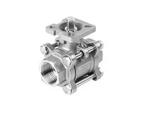 WBHFOIKNMS 304 stainless steel ball valve high platform internal thread 316L internal thread pneumatic platform switch valve DN15 20 25 32(DN10,304) WBHFOIKNMS