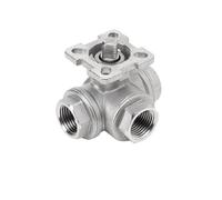 WBHFOIKNMS 304 stainless steel three-way ball valve high platform T-shaped L-shaped q14/q15 internal thread valve switch DN25 50(DN25,304_LTYPE) WBHFOIKNMS
