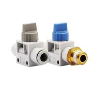 WBHFOIKNMS 6Pcs Manual valve VHK3 -M5-01S -02S -03S -04S -M5-12F -04F -06F tracheal switch valve(VHK3-M5-M5) WBHFOIKNMS
