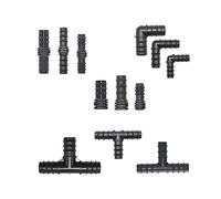 WBHFOIKNMS Connector 40 Pieces of 16/20/25mm Garden Hose Three-Way Elbow End Direct Head 16/20/25mm PE Hose Manifold Repair 90 Degree Joint (Color : 20mm x 40pcs) WBHFOIKNMS