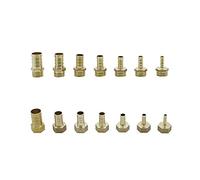 WBHFOIKNMS Garden Plumbing 3 Pieces of 6-19mm Brass Joint Aquarium Gas Pipe Hose Joinery Garden Irrigation Pipe Fittings with 19 Inch Thread (Color : External Thread 20mm, Size : 12mm) WBHFOIKNMS