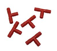 WBHFOIKNMS Garden Plumbing 9mm Red Tee Garden Water Connector Gardening Accessories Water Hose Dispenser for Watering System 500 Pieces WBHFOIKNMS