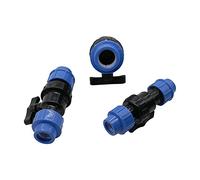 WBHFOIKNMS Garden Plumbing DN20 DN25 DN32 Pipe PE Valve Connector Inner Diameter 20mm / 25mm / 32mm Pipe Water Control Switch Garden Irrigation (Color : DN25) WBHFOIKNMS