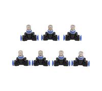 WBHFOIKNMS Garden Plumbing Low Pressure Atomizing Nozzle 0.1~0.6mm Orifice 6mm Tee Joint Garden Farm Greenhouse Greenhouse Irrigation Humidification Cooling Sprayer 6pcs (Color : 0.15mm) WBHFOIKNMS