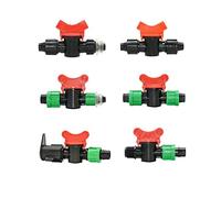 WBHFOIKNMS Hose Fittings Hose Adapters 20 Pieces of 16mm Drip Irrigation Tape Garden Tap Connector Water Valve 1/2 Inch Male to 16mm Drip Irrigation Tape Valve (Color : F) WBHFOIKNMS