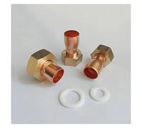 WBHFOIKNMS Pipe Fittings 1/2" 3/4" 1" 2" BSP Female Thread X 12.7 15 16 22 28 35 42mm End Supply Cup Connector Copper Air Conditioner Fittings (Color : NO17) WBHFOIKNMS