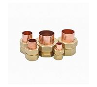 WBHFOIKNMS Pipe Fittings 1/4" 3/8" 1/2" 3/4" 1" -4" BSP Female Threaded Brass to Braze Cup Connector End Gas Supply Pipe Connector (Color : NO7) WBHFOIKNMS