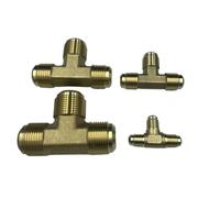 WBHFOIKNMS Tee 3 Ways 45 Degree 1/4" 3/8" 1/2" 3/4" Flare Pipe Fitting Connector Adapeter For Air Conditioner(No Nut,5l8 Inch SAE 15.88mm) WBHFOIKNMS