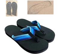 Wbietu Sandalias de pene ocultas, pantuflas creativas de parodia, divertidas sandalias antideslizantes de playa para hombre, sandalias de playa para hombre, Blue, 42 2/3 EU
