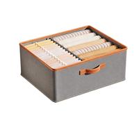 WBJGUOD Large Waterproof Foldable Storage Bins with Handles - 6 Pack Fabric Laundry Baskets for Closet nization Toy Home Décor & Bedroom Essentials (Grey)