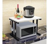 WBJGUOD Over-The-Microwave Storage Rack - Space-Saving Kitchen Shelf Unit Large Capacity Easy to Clean Ideal for Bedroom or Home Office