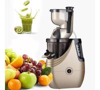 WBLING Licuadora Vertical de prensado Lento para Frutas Enteras, con Boca de 86 mm, Prensa en frío y función de Retroceso, Extractor silencioso, fácil de Limpiar y de Alto Rendimiento, Color Rojo.