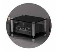 WBLING Mueble para Equipos audiovisuales, Mueble para componentes, Estante estéreo de Madera de 2 a 4 Niveles, Torre de Audio, Estante para Reproductor de CD, para el hogar, Oficina o Cine en casa.