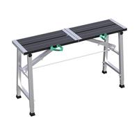 WBLING Plataforma de Trabajo Ajustable, andamio Plegable portátil con Estructura de Acero al Carbono y Capacidad de Carga de 300 kg.