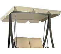 WBLING Toldo Impermeable de Repuesto para Columpio de jardín, Cubierta Parasol Resistente a los Rayos UV para Hamaca de Patio de 2-3 plazas, Parte Superior Plegable de poliéster, 249x185x18cm