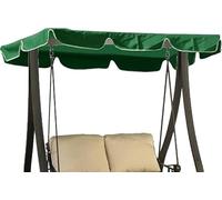 WBLING Toldo Impermeable de Repuesto para Columpio de jardín, Cubierta Parasol Resistente a los Rayos UV para Hamaca de Patio de 2-3 plazas, Parte Superior Plegable de poliéster, 249x185x18cm