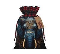 WBQLSL 8.3 bolsas de regalo de arpillera de 11.8 pulgadas, bolsas de decoración de suministros de fiesta de Navidad, bolsas de regalo de Navidad con cordón