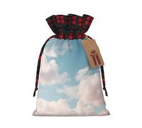 WBQLSL 8.3 bolsas de regalo de arpillera de 11.8 pulgadas, bolsas de decoración de suministros de fiesta de Navidad, bolsas de regalo de Navidad con cordón