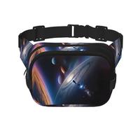 WBQLSL A Fascinating Universe - Riñonera estampada con estilo, bolsa cruzada ligera para viajes y deportes