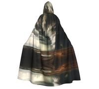 WBQLSL A Tornado is coming - Capa con capucha para adultos adecuada para juegos de rol y fiestas temáticas