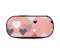 WBQLSL Abstract Love Chart - Estuche para lápices de gran capacidad, bolsa de almacenamiento de papelería de partición multicapa, suministros de oficina de aprendizaje unisex