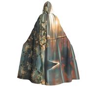 WBQLSL All Lights on Fire Capa con capucha para adultos adecuada para juegos de rol y fiestas temáticas