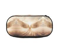 WBQLSL Angel's Wings - Estuche para lápices de gran capacidad, bolsa de almacenamiento de papelería de varias capas, suministros de oficina de aprendizaje unisex
