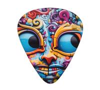 WBQLSL Art Doodle Cat - Púas de guitarra (finas/medianas/gruesas) adecuadas para todo tipo de instrumentos de cuerda,