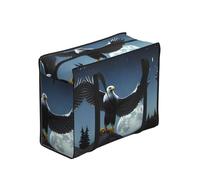 WBQLSL Bald Eagle under the Stars - Bolsa de almacenamiento portátil para adultos, talla única, poliéster, con cremallera, 53 x 23 x 40 cm
