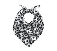 WBQLSL Bandana cuadrada estampada con diseño de fútbol para hombres y mujeres, versátil para cabeza y cuello, bufanda ligera con bordes con dobladillo