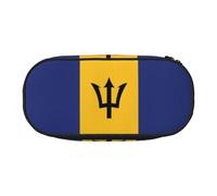 WBQLSL Banderín de Barbados de gran capacidad, bolsa de almacenamiento de papelería, partición multicapa, suministros de oficina de aprendizaje unisex