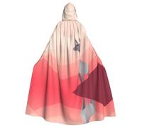 WBQLSL Bata de fiesta con capucha de animales que miran lejos, adecuada para fiestas de disfraces y fiestas de vacaciones