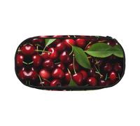 WBQLSL Big Cherry - Estuche para lápices de gran capacidad, bolsa de almacenamiento de papelería de partición multicapa, suministros de oficina de aprendizaje unisex