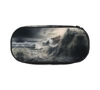 WBQLSL Big Waves - Estuche para lápices de gran capacidad, multicapa, para artículos de papelería, unisex