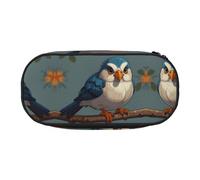 WBQLSL Bird - Estuche para lápices de gran capacidad, bolsa de almacenamiento de artículos de papelería de varias capas, suministros de oficina de aprendizaje unisex