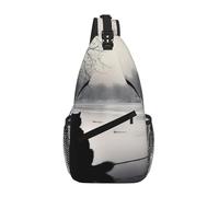 WBQLSL Black Cat in the SnowCrossbody Mochila de senderismo mochila diaria adecuada para senderismo o viajes