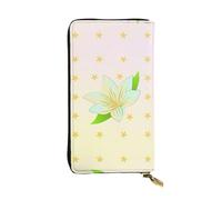 WBQLSL Blooming Daffodils - Bolso de mano pequeño de piel con estampado de narcisos - Cartera de 7.5 x 4.1 pulgadas