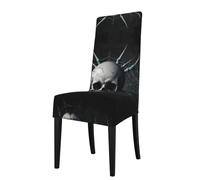 WBQLSL BlueSkull - Fundas para sillas con respaldo para restaurantes, ceremonias, bodas y banquetes